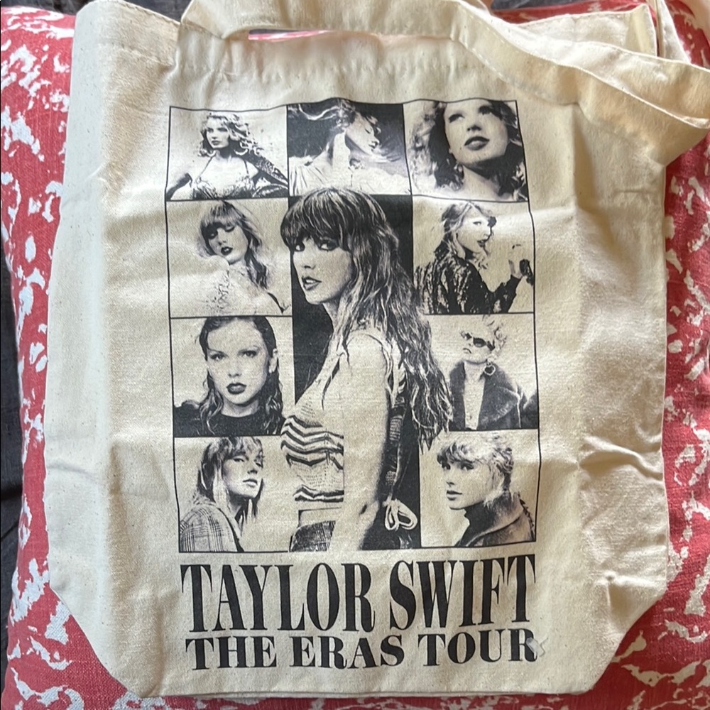 Taylor Swift Cream Canvas Tote Bag